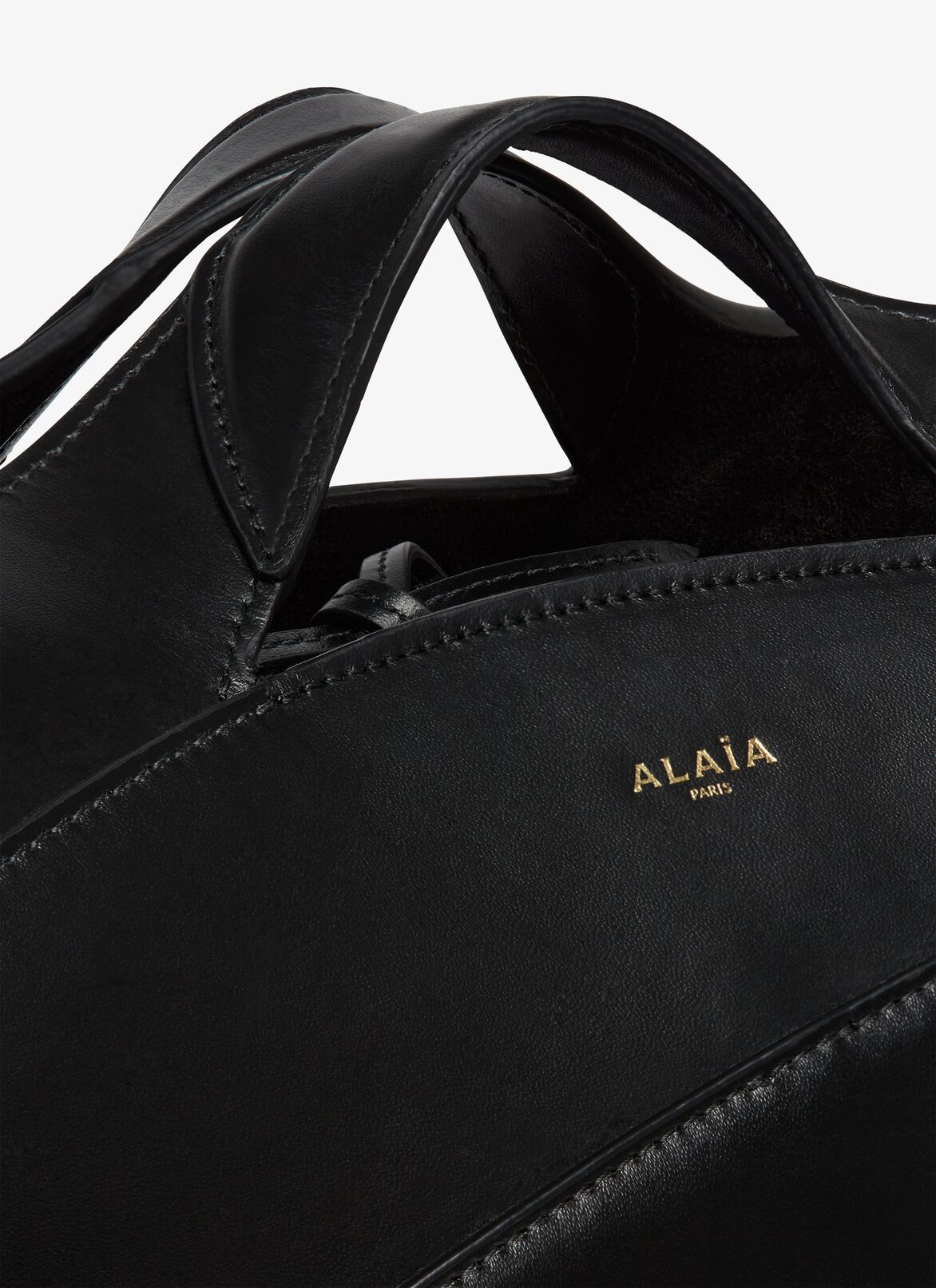 KHAIMA MEDIUM BAG IN CALFSKIN ALAÏA BLACK KHAIMA MEDIUM BAG IN CALFSKIN